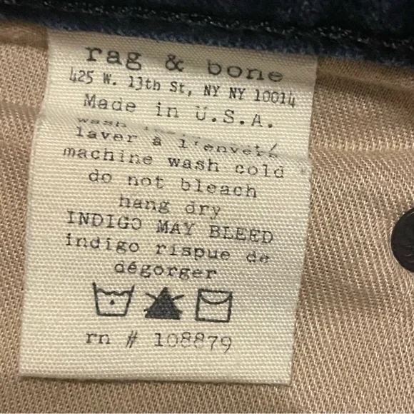 Rag & Bone Indigo shorts size 27 - Picture 5 of 5